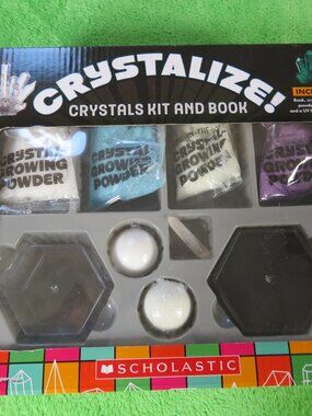 Scholastic Crystal Kit and Book - NEW